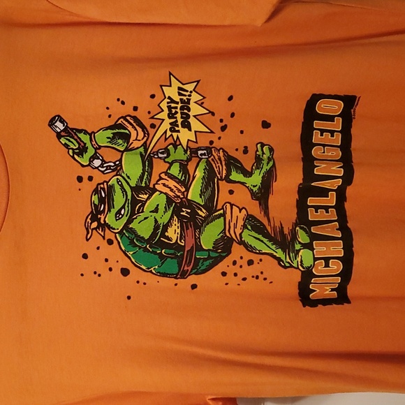 Ninja Turtles Michaelangelo Homage tshirt - Picture 2 of 4
